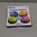 Learning Resources Answer Buzzers - Classroom Must Haves Supplies, Kids Toys, Sound Effect Button, Family Game Shows, Buzzers for Trivia, Participation Tools Boys and Girls Birthday Gifts