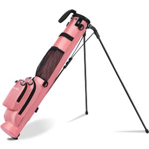 MAZEL Lightweight Golf Bag for Men Easy to Carry Golf Clubs Bag with Shoulder Strap,Pitch n Putt Golf Stand Bag for Driving Range,Par 3 and Executive Courses - Fit Up to 8 Clubs
