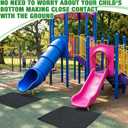 Nuanchu Playground Rubber Mat 48"x48", Heavy Duty Swing Set Mat, Shock Absorbing Landing Pad, Non Slip Outdoor Safety for Playground, Backyard Playset