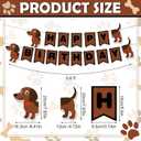 Motiskyy Cartoon Story Party Decoration Hanging Brown Dog Cutouts Cartoon Story Dog Theme Birthday Party Decorations Paper Hanging Animal Banner for Baby Shower School Classroom Supplies