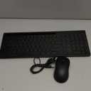 Large Print Wireless Keyboard and Mouse - 7 Color Backlit, Oversize Letters, Rechargeable, Compatible with PC, Windows, Gaming