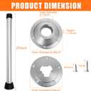 Hoffen Boat Table Leg - 29" Sturdy RV Table Stand - Twist Lock for Pontoon Boat & RV