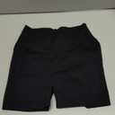 Vertvie Women's Workout Gym Shorts Booty V Cross Spandex Yoga Biker Shorts Scrunch Butt High Waisted Athletic Leggings (Medium, Black)