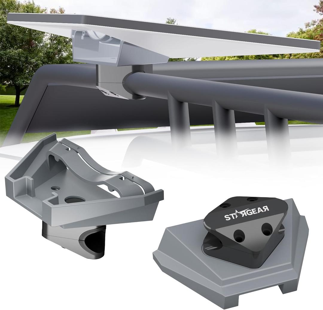 Starlink Mini Mount, Anti-Theft Tube Aluminum Alloy Bar Mount with Secure Lock Fits Round Rail Diameter 0.87'' 1'' 1.25'', Starlink Mini Accessories for Car Roof Rack, RV, Yacht Railing