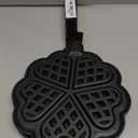 Nordic Ware 01705 Sweetheart Waffler, CastAluminium Pan, Heart Shaped, Mini Waffle Maker, Black Five 3.5 inch cavities