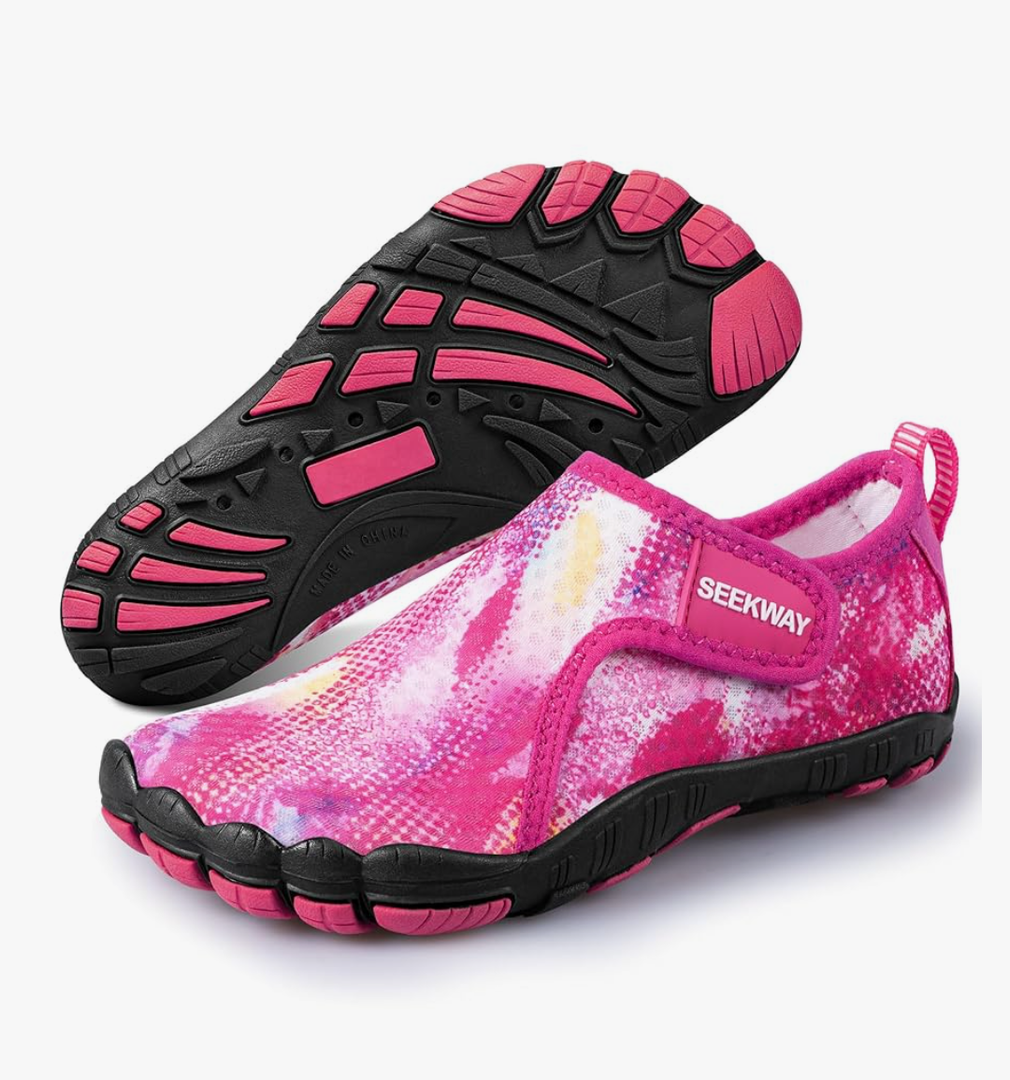 SEEKWAY Barefoot Water Shoes for Kids - Wide Toe Box and Quick-Dry Sand Shoes Toddler for Hiking Swim Beach Pool Kayak Sport Accessories, Camping Essentials Non-Slip for Boys Girls Sizes 36