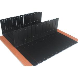 32 Pack - L 10" x H 6" x W1.5, 5mm Thick Black L Shelf Bracket, Iron Shelf Brackets, Metal Shelf Brackets, Floating Shelf, Shelf Supports with Screws