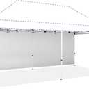 CROWN SHADES SunWall Silver Coated for 10x20 Pop up Canopy Tent, 1 Pack Sidewall Only with Silver Coating (1 Pack, White)