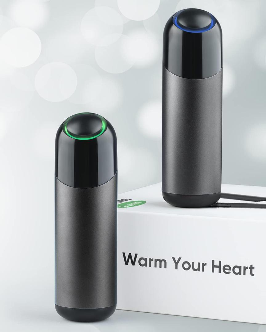 2-Pack Rechargeable Hand Warmers -   Electric Heater, 4000mAh*2Packs, Heat Therapy Great for Anyone You Cared About of Women and Men (Grey)