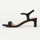 Amazon Essentials Women's Ankle Strap Low Heel Sandals, Size 12