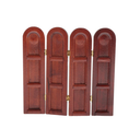 predolo Wood Miniature Screen 1/12 Dollhouse Decoration Accessories Wooden Furniture DIY Making Supplies Any Rooms Decor