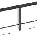 ELYKEN 2 Pack 5.9" Narrow Console Sofa Table with Power Outlets, Total 78.8 Long Behind Couch Table with Charge Station and 5.9 Extension Cord for Living Room, 5.9" D x 78.8W x 29.5H, Black