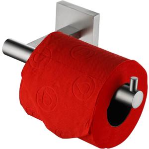 KOKOSIRI Toilet Paper Holder Tissue Paper Dispenser for Bathroom Toilet Roll Holder Brushed Nickel Stainless Steel B2005BR (Horizontal)