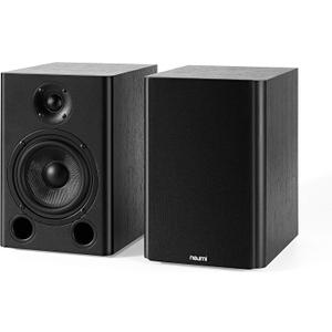 NEUMITECH NEUMI BS5 Passive Bookshelf Speakers, 5-Inch Woofer, 1-Inch Tweeter, Dark Wood, 1 Pair