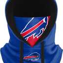 NFL Team Logo Team Color Drawstring Winter Cap Hooded Gaiter Balaclava Face Cover (One Size)