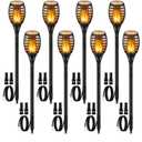 LUYE Low Voltage Torch Landscape Lights Wired Flickering Flames Torches Pathway Lights 12V Outdoor Torch Lighting with Connector Waterproof Landscape Lighting for Christmas Yard Decoration (8Pack)