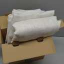 MIULEE Natural White Linen Curtains 84 Inch Long for Bedroom Living Room, Soft Thick Linen Textured Window Drapes Semi Sheer Light Filtering Rod Pocket Back Tab Neutral Farmhouse Cream Ivory 2 Panels, 52"W x 84"L (Pack of 2), Natural Linen White