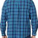 Amazon Essentials Men's Long-Sleeve Regular-fit Stretch Poplin Shirt (Blue, M)