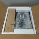 Evermagin 6 Tier Tree Bookshelf with Smart Light, Small Bookcase Tower with Remote Control, Tall Floor Standing Book Organizer for Living Room, Bedroom & Home Office, Rustic Brown