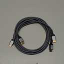 10K 8K HDMI 2.1 Cable 2-Pack 6.6FT, Highwings Certified 48Gbps Ultra High Speed Slim HDMI Cord,Support 4K@120Hz 8K@60Hz, HDCP 2.2&2.3, Dynamic HDR,eARC,DTS:X, Compatible with Roku TV/HDTV/PS5/Blu-ray (Grey)