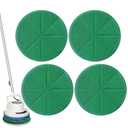 4 Pack 12" Microfiber Carpet Bonnet Pads Compatible with Oreck Orbiter ORB550MC ORB700MB ORB600MW Floor Machine, Mopping and Buffing Pad Compatible with Bissell Commercial BGEM9000