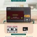 SEMIER Small Cassette Tape Player, USB C or SD Card Audio Cassette to MP3 Digital Converter, Record to Cassette/Computer/SD Card via Mic, Loud Speaker, Headphone Jack, 16GB SD Card for Type I Tapes