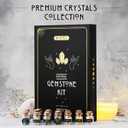 Healing Сrystals in Spell Jars 30 PCS - Real Witchcraft Crystals & Selenite Stick - Mini Gemstones for Altar - Spiritual Crystals & Stones Gifts - Wiccan Supplies & Tools