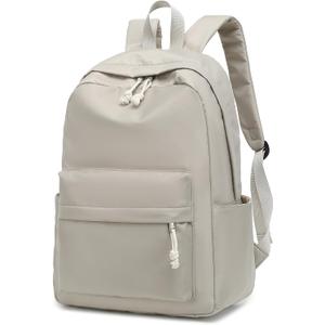 School Backpack for Teen Girls Women Laptop Backpack College Bookbags Middle School Travel Work Commuter Back Pack (Grayish Brown)