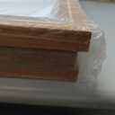 Tinonedraw Mid Century Modern Framed Canvas Wall Art Set, Boho Minimalist Geometric Wall Decor, Bohemian Sun and Moon Art Paintings, Beige Brown Wooden Artwork for Living Room Bedroom Office 24"x36"x3