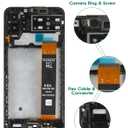 for Samsung Galaxy A13 4G Screen Replacement for Galaxy A13 4G LCD for Samsung A13 4G Display for SM-A135F, SM-A135F/DS, SM-A135M Digitizer Touch Screen Assembly Repair Part with Frame