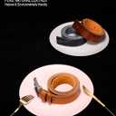 WOLFANT Full Grain Leather Casual Work Belts for Men,100% Italian Real Solid Leather (Waist 35"-36", 3.8wide-m/Tan)