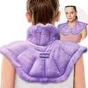 Microwavable Heated Neck Wrap Warmer and Shoulder Heating Pad Microwave, Weighted Microwave Heating Pad for Neck and Shoulders Hot and Cold Compress