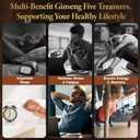 Ginseng Five Treasure Tea, 10g X 30 Bags, Made with 7 Precious Ingredients Formula, Natural Chinese Herbal Teas for Men Women (EXP 09/02/27)