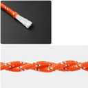 8 mm x 10 Meters Outdoor Rope for Marine, Hunting, Boating, Fishing, Rafting, Camping, Hiking, Anchor, Mooring, Floating, Dock Lines, Kayak, Canoe, Rescuing Orange with Hook