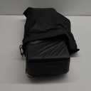 Onism Lash Pillow, Leather Waterproof Curved Memory Foam Lash Extension Pillow with Neck and Back Support, Perfect Pillow for Eyelash Extensions, Pockets on Both Sides for Tools, Black