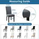 Chair Covers, Stretch Dining Room Chair Covers Set of 4, Removable Washable Slipcovers for Dining Chairs, Hotel, Ceremony, Grey