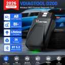 OBD2 Scanner Diagnostic Tool VDIAGTOOL D200, Wireless Bidirectional Scan Tool-Lifetime Free Updates, 26 Resets (Unlockable 49+), Full System Car Code Reader OBD2 Scanner Bluetooth for iOS & Android