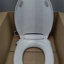 Brondell Bidet Toilet Seat Non-Electric Swash Ecoseat, Fits Elongated Toilets, White - Dual Nozzle System, Ambient Water Temperature - Bidet with Easy Installation