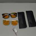 livho High Tech Blue Light Glasses - Advanced up to 99% Blue Light Blocking Computer Glasses - Screen Fatigue & UV Protection (*B1 Light Black+clear)