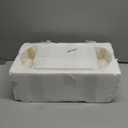 Elevated Ceramic Dog Bowl Set - Double Dog Feeding Bowls with Stand Splash Proof - Raised Dishes for Food and Water - Ideal for Small to Medium Dogs - 2 x 850 ml - 28.74 oz (White)