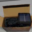 JMEXSUSS 2 Pack Solar String Light 100LED 32.8ft 8 Modes Solar Christmas Lights Waterproof for Gardens, Wedding, Party, Homes, Christmas Tree, Curtains, Outdoors (Multicolor)