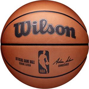 WILSON NBA Official Game Basketball - Brown, Size 7-29.5"