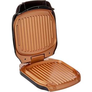 Gotham Steel Electric Grill Low Fat Multipurpose Sandwich Grill with Nonstick Copper Coating  As Seen on TV Large