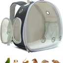 Small Animal Carrier Backpack for Guinea Pig Bird Bunny Cat Kitten Lizard Rabbit Squirrel Beared Dragon Portable Travel Carrier Backpack Space Capsule Bubble Window Carrier (Black)