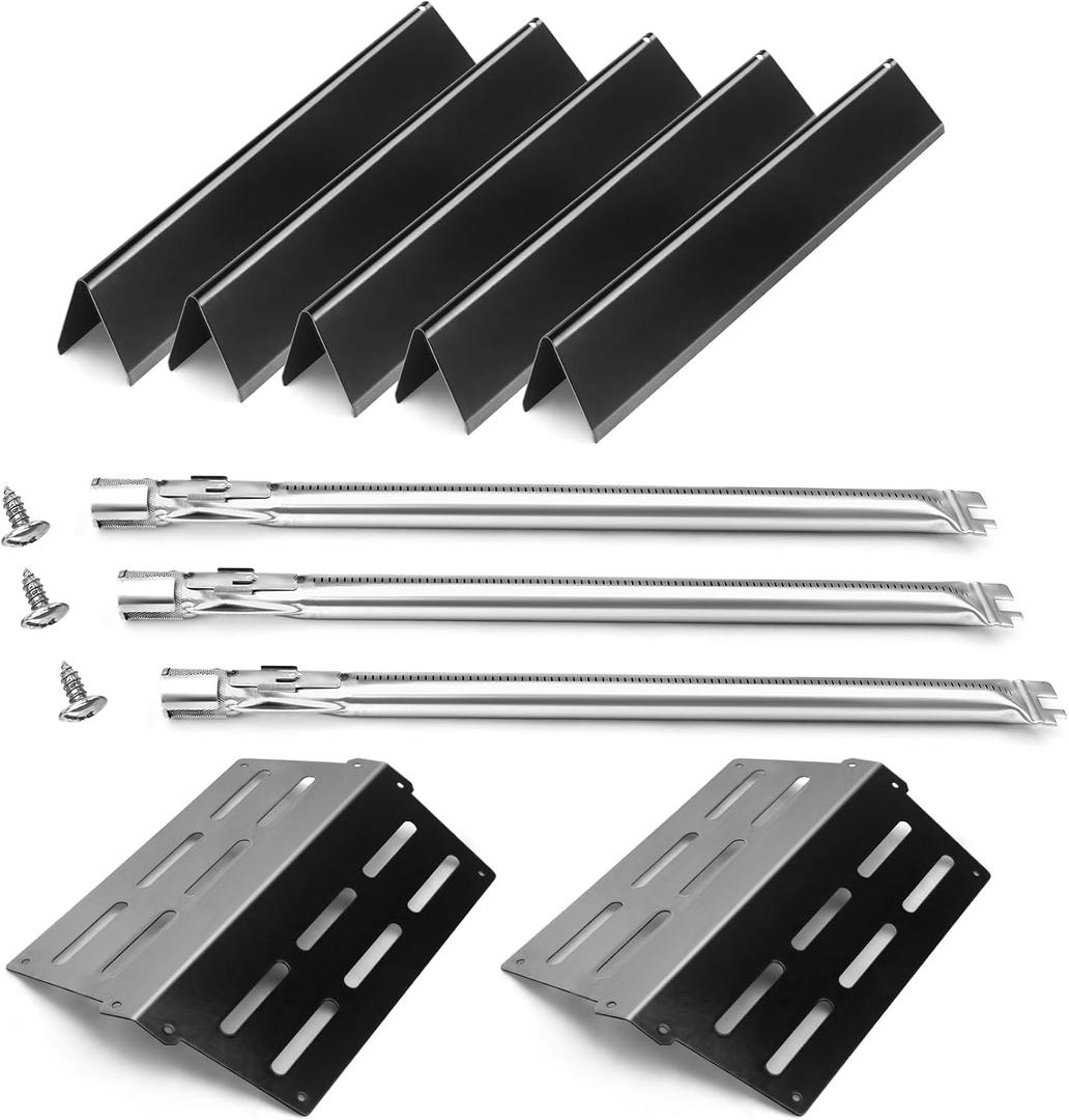 Genesis Grill Parts for Weber E310 E320 E330 EP310 EP320 EP330, 17.5 Flavorizer Bars 7620 Heat Deflector 7622 Burner Tube 62752 for Weber Genesis 300, Grill Replacement Parts for Weber Accessories