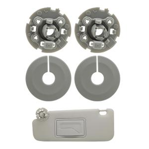 2 Pack Sun Visor Clip Replacement Compatible with 2011 2012 2013 2014 2015 2016 2017 2018 2019 Model, ABS Construction Sunvisor Inner Clips Holder Hook (Grey)