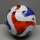 adidas Tiro Soccer Ball (5, White/Black/Team Solar Orange/Team Royal Blue/Competition)
