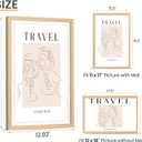 upsimples 12x18 Frame, Natural Solid Wooden Picture Frames, Display 11x17 with Mat or 12 x 18 Without Mat, Vertical or Horizontal Wall Hanging, 1 Pack, Natural