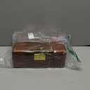 Bescott 2 Layer Solid Wooden Jewelry Box with Lock and Key for Women Men Vintage Velvet Wood Jewelry Organizer Storage for Earrings Rings Necklaces Bracelet Watch Mothers Day Gift (Necklace holder Deep brown velvet)