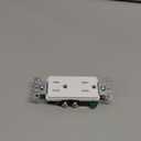Leviton 20 Amp Decora Tamper-Resistant Duplex Electrical Wall Outlet, T5825-W, White
